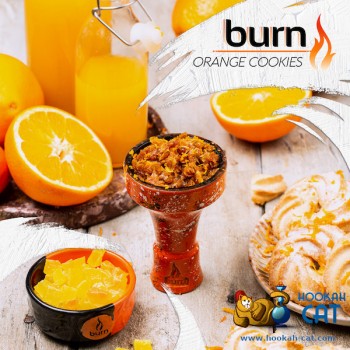Заказать кальянный табак Burn Orange Cookies (Берн Печенье с апельсином) 100г онлайн с доставкой всей России - фото 1